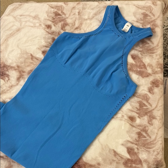ALO Yoga Blue Sleeveless Halter Bodycon Mini Dress BNWT - Picture 5 of 7